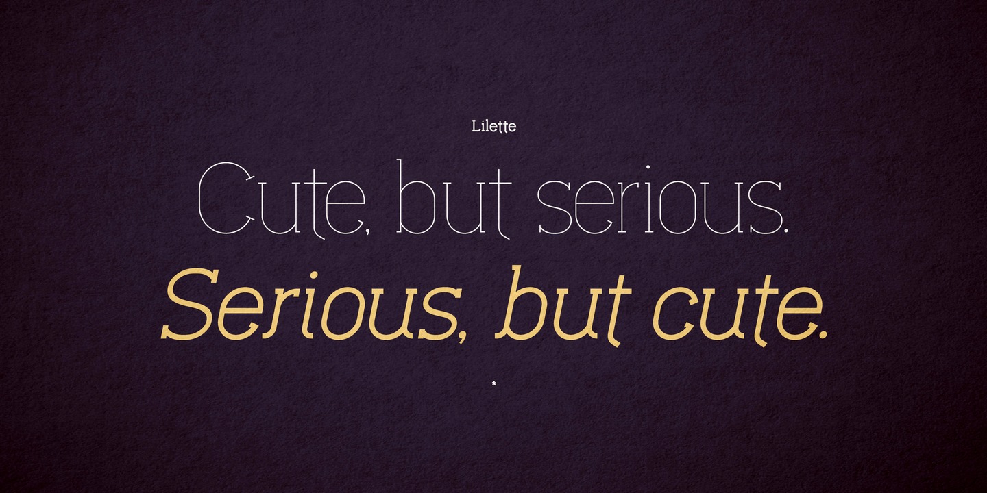 Пример шрифта Lilette Ultra Light Italic